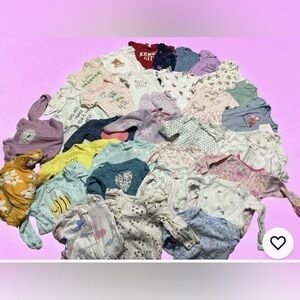 38 PCS BABY GIRL LOT NB 0-3 MO